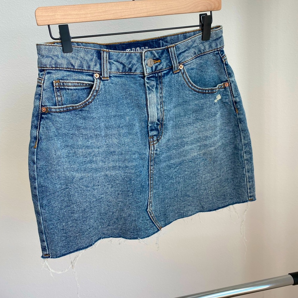 Mini jean skirt